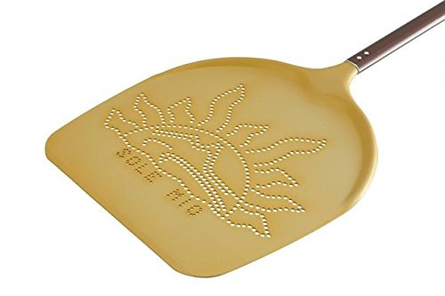 Pala Sole mio cm. 36 forata, lega alluminio - h. 190 cm.