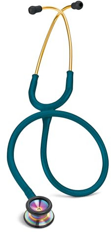 3M Littmann Classic II Kinderstethoskop, 2153, karibikblau, 71 cm Schlauchlänge, Membrandurchmesser: 37 mm, Trichterdurchmesser: 25 mm, Regenbogen- Edition, 1 Stück