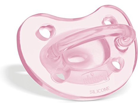 Chicco PhysioForma Ciuccio in Silicone 16-36 Mesi, 1 Pezzo - Gommotto Morbido e Delicato, Supporta la Respirazione Fisiologica e Favorisce il Corretto Sviluppo della Bocca, Colori Assortiti, Rosa