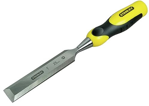 STANLEY 25mm Dynagrip Chisel with Bevel Edge and Strike Cap, 0-16-880