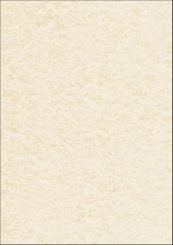 SIGEL DP655 TextuRed Writing Paper, parchment motif, A4, 200 gsm, double sided, Beige, 50 sheets