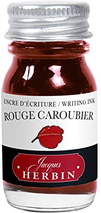 J.Herbin 11522T Tinteflakon für Füller, 10 ml johannisrot