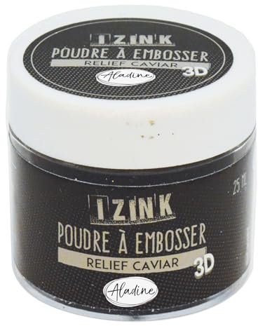 Aladine 10182 Embossing-Puder, 25 ml, Schwarz