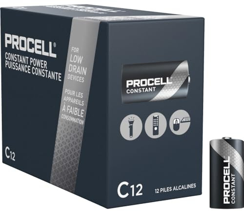 BATTERY ALKALINE C 12PK