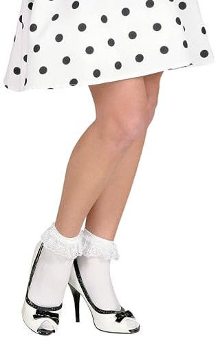 W WIDMANN MILANO Party Fashion - Chaussettes avec dentelle, 70 DEN, longueur cheville, Chaussettes, Bas, Accessoire, Accessoires pour déguisements