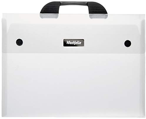 Westfolio Art Portfolio Folder Crystal A3, 100 Sheet Capacity, Carry Case Bag For Art, Painting Keeps Paper Flat For Travel