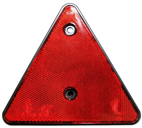 2er SET Rückstrahler Dreieck ROT e-geprüft Hänger Trailer Reflektor links rechts