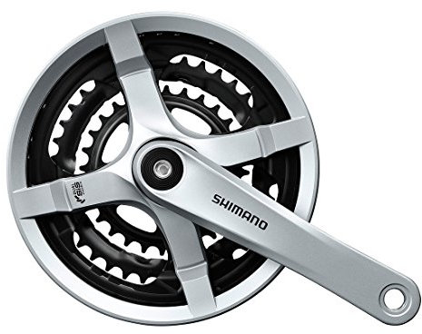 SHIMANO Fc-ty501 Vierkant 6/7/8-fach Kurbelgarnitur, Silber, 170mm