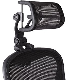 Engineered Now Die Originale Kopfstütze für den Herman Miller Aeron Stuhl H4 Carbon | Farben und Netz passen zu klassischem Aeron Stuhl 2016 und früheren Modellen