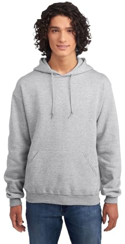 Jerzees --Men's NuBlend Fleece Sweatshirts, Hoodie-Heather Grey, 3X-Large