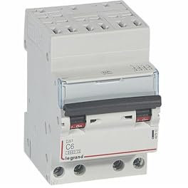 407912 Disjoncteur Tétrapolaire 6a - 4p Courbe C - 6/10ka - Automatique Et Vis - Legrand Dx3