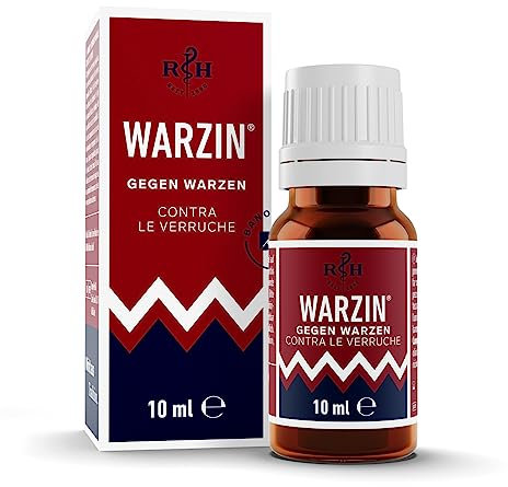 Warzin gegen Warzen zur Warzenentfernung, effektive Warzenbehandlung, schmerzarme Behandlung, Warzenmittel gegen Hautwucherungen, einfache Anwendung mit beiliegendem Pinsel