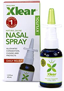 Xlear Spray Nasal Naturel Xlear au Xylitol – Nettoyant et Hydratant pour le Nez – 45 ml (Pack of 6)