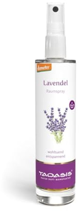 Taoasis - Lavendel Raumspray BIO, mit 100% naturreinen ätherischen Ölen, Bio Raumduft Spray mit Lavendel, 50ml