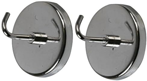Duratool D02131 Ganci magnetici in metallo 1 (25 mm), confezione da 2