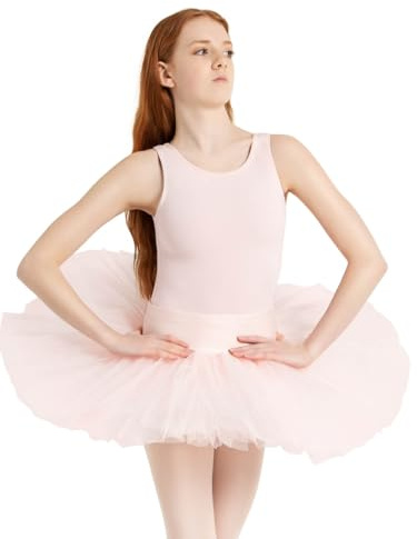 Capezio dam 10391 vuxen övning tutu (förpackning med 0), Rosa, M