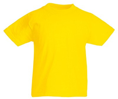 Fruit of the Loom Childrens/Kids Original Short Sleeve T-Shirt (9-11 Years) (Yellow)