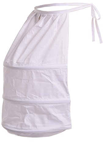 BLESSUME Victorian Crinoline Petticoat Bustle White