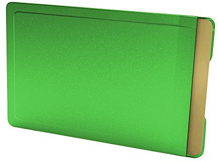 BMK Innovationen CardTresor Color Kartenschutzhülle aus Edelstahl in apfelgrün, RFID/NFC-Schutz