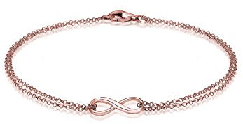 Elli Armband Damen Infinity Basic Symbol in 925 Sterling Silber Rosévergoldet