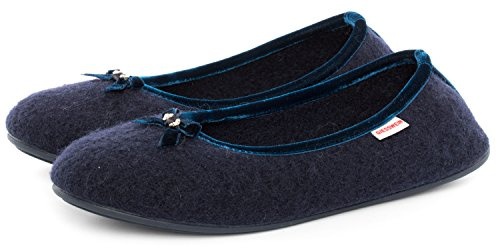 Giesswein Hohenau, Pantofole, Donna, Blu Oceano 588, 36 EU