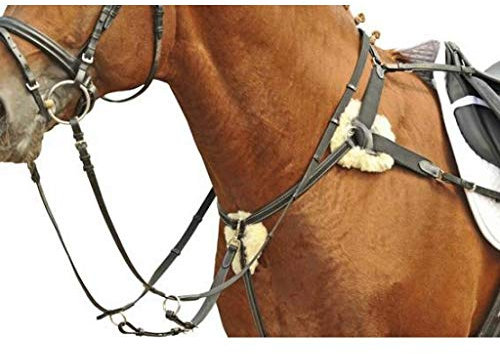 HKM Schwarz One Size Vorderzeug-4154 L