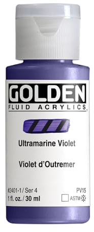 Pro-Art Golden Fluid Acrylic Paint 1 oz-Ultramarine Violet