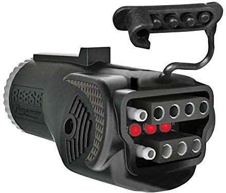 Reese Towpower 78118 Professional Wiring Adapter, 7-Way Blade to 4- or 5-Way Flat, LED Circuit Tester,Regular