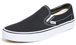 Vans Unisex vuxna klassiska slip-on canvas sneakers, svart, 40 EU