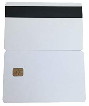 YARONGTECH® 10 carte in PVC con chip SLE4442 a contatto, smart card bianche con banda magnetica HiCo