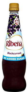 Ribena Grosella Negra Sin Adición De Azúcar 850 Ml De Squash (Paquete de 6)