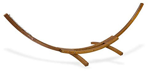 Dema Holz Hängemattengestell, Hängematte Gestell, Hängeliege, HMG400, bis 300 kg, stabil, robust, ideal für Garten, Terrasse und Outdoor