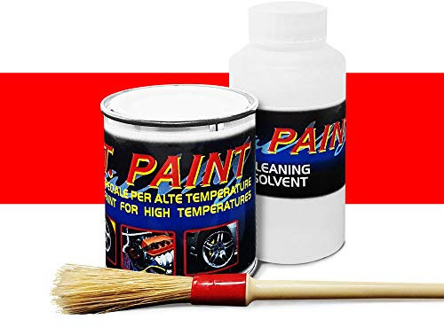 Quattroerre 16070 peinture pour étriers de frein, pots d’échappement, pignons, moyeux monobloc, résistant aux hautes températures, rouge