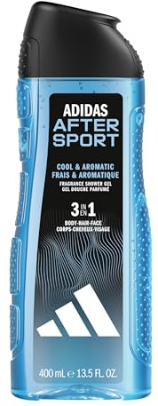 Adidas After Sport Gel de ducha para Hombre - 400 ml, El embalaje puede variar