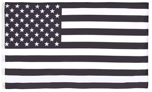 AZ FLAG Bandiera Stati Uniti Nero E Bianco 150x90cm - Bandiera Americana – USA 90 x 150 cm