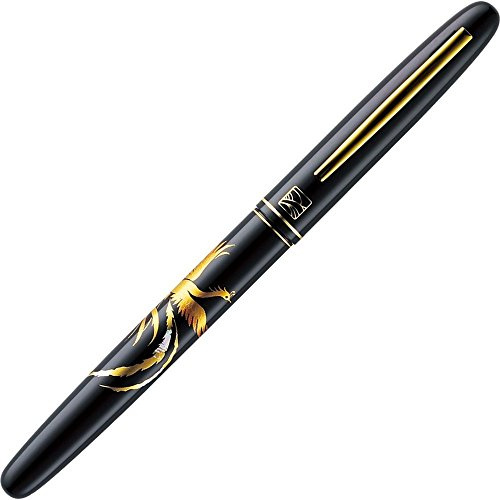 Kuretake DU180-315 Brush Pen, Kuretake Fountain Brush, Maki-e Monogatari, Zuibirds Phoenix Black Axis