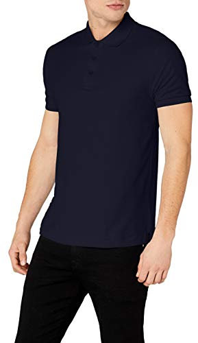 Fruit of the Loom Men's Premium Short Sleeve Polo Shirt, Deep Navy, Large