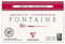 Clairefontaine 96436C Malblock Kopfseitig Geleimt Aquarellpapier Feinkörnig, Fontaine/Hadern, 10 x 15 cm Postkartenformat, 25 Blatt, 300 g Packung, weiß
