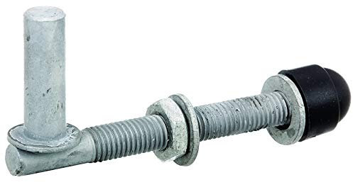 Alberts 410643 Kloben | ein Paar, zum Durchschrauben, verstellbar | feuerverzinkt | Dornmaß Ø13 mm | Länge 120 mm | Gewinde M12