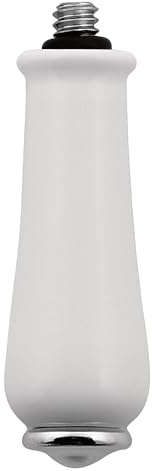 Moen 97466 Monticello Replacement Lever Handle Insert, Porcelain and Chrome