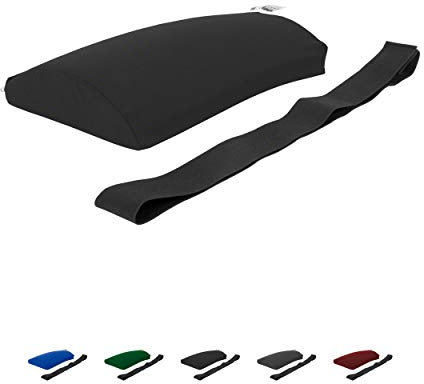 Sport-Tec Lendenkissen mit Bezug und Gurt Sitzkissen Rückenkissen für Büro und Auto