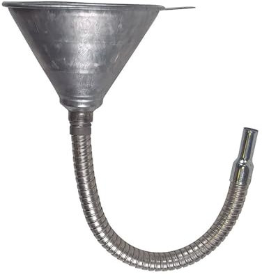 Entonnoir métal, avec flexible métallique, diamètre 14,5 mm - AUTOBEST