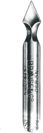 Brause 848B - Confezione di 50 pennini sgorbie Vaccinostyle