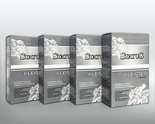 PRO[f]home® - 4x 250 g STATUS PROFI Pegamento en polvo para tejido no tejido engrudo de 1 kg para 140-160 m2 cola para 28 rollos Profhome