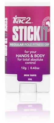 iTAC2 Stick It Level 2 (Regular Strength) Total Absolute Control Pole Dance Fitness Sports Grip Roll On Stick 12gm