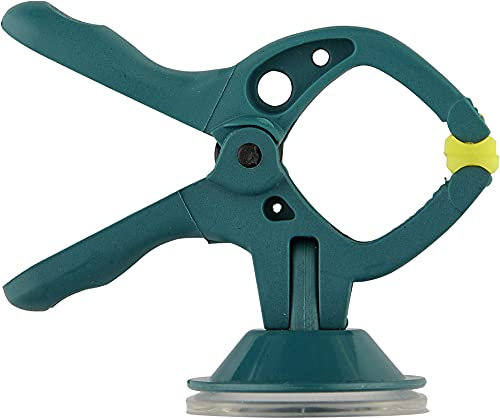 wolfcraft 4 pinzas de resorte MINI 20 con ventosa I 3663000 I Ayudante práctico – ideal para el hogar, el bricolaje y las manualidades