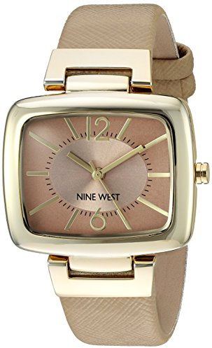 Nine West Women's Strap Watch, NW/1856 Beige