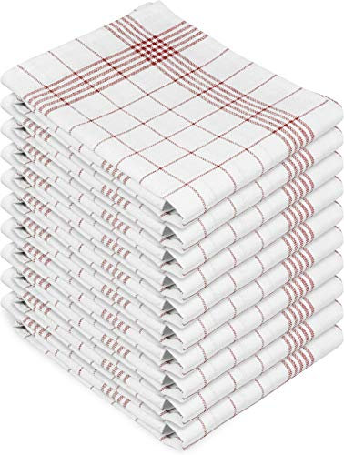 normani 10er oder 20er Set Geschirrtücher | Küchentücher Farbe Rot