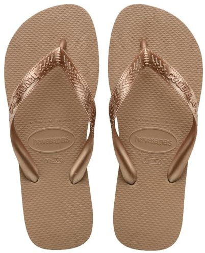 Havaianas Top Metalic, Women's Flip Flop, Beige (Rose Gold 3581), 5 UK (39/40 EU)