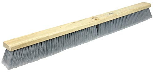 Weiler 42098 36 Fine Sweep Floor Brush, Flagged Silver Polystyrene Fill, Includes Brace